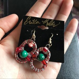 Bottle Top Handmade Up-cycled Artsy Earrings
